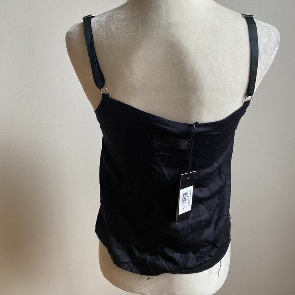 DIESEL Bnwt Sz Xs Womens Plaid Corset Tank Distressed Hem - Picture 6 of 12